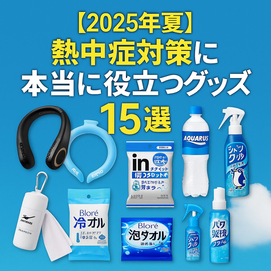 暑さに負けない！おすすめのクールグッズ特集