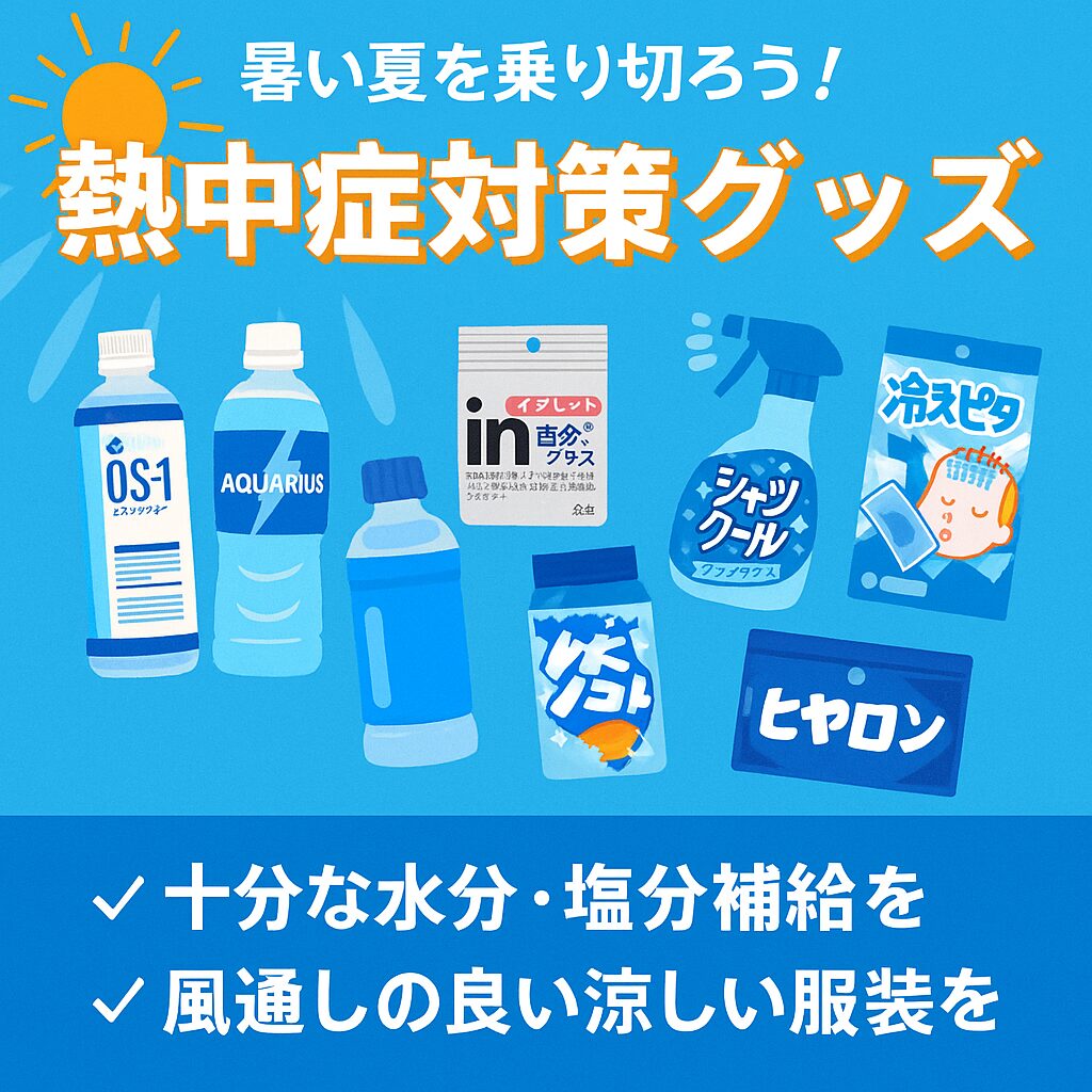 【2025年最新版】熱中症対策グッズ徹底比較！症状別におすすめ商品と正しい使い方を解説